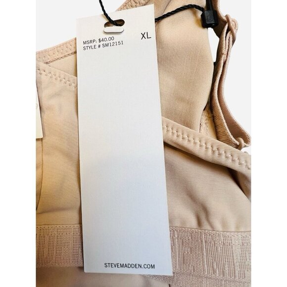 Steve Madden Women's Triangle X-Back Lounge Bra SM12151 Praline Size XL NWT - Picture 5 of 7